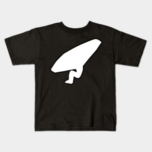 Ice skater with kitewing Kids T-Shirt